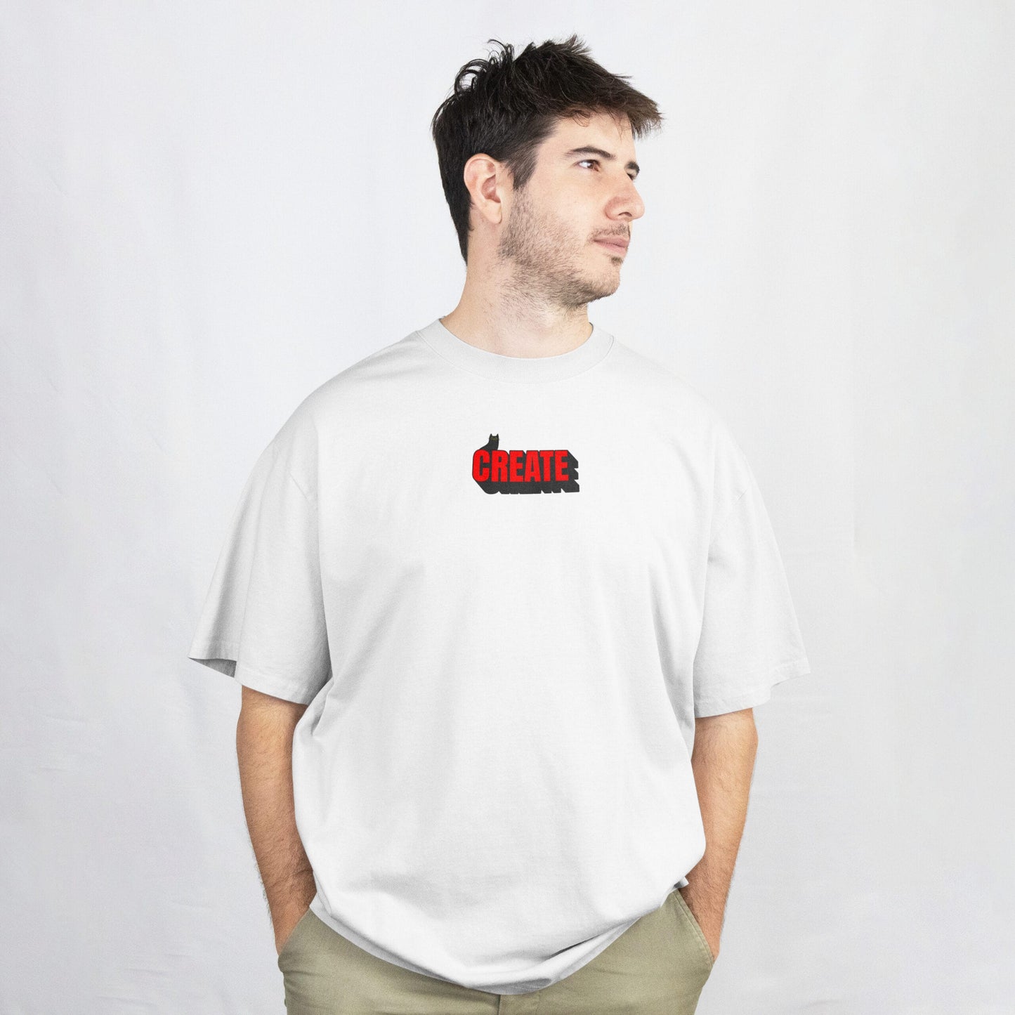 Mad Koffee Create Something Good - Oversized Drop Shoulder T-shirt