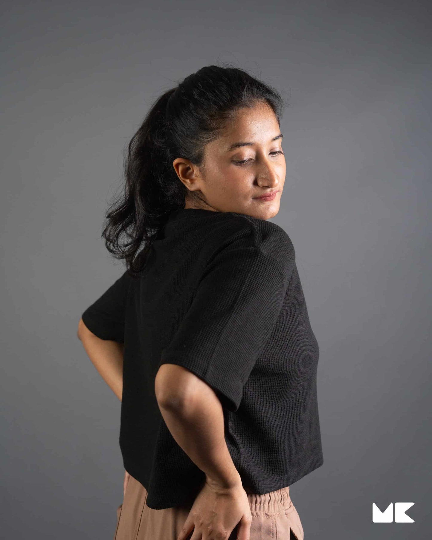 Waffle Fabric Girls' Crop Top | Stylish and Comfortable | Mad Koffee Fashion Elevate your style with our waffle fabric girls' crop tops. Made from premium waffle-textured fabric, these tops offer a trendy, breathable fit, perfect for casual outings or pairing with your favorite high-waisted jeans.