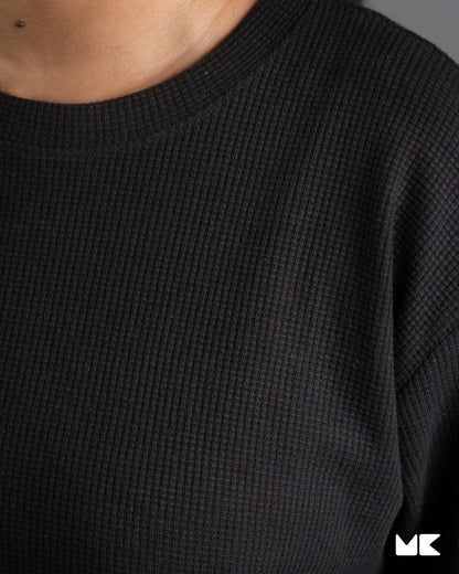 Waffle Fabric Girls' Crop Top | Stylish and Comfortable | Mad Koffee Fashion Elevate your style with our waffle fabric girls' crop tops. Made from premium waffle-textured fabric, these tops offer a trendy, breathable fit, perfect for casual outings or pairing with your favorite high-waisted jeans.