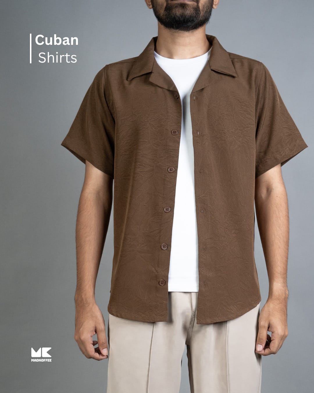 Mad Koffee Cuban Shirts No Iron Cuban – Brown