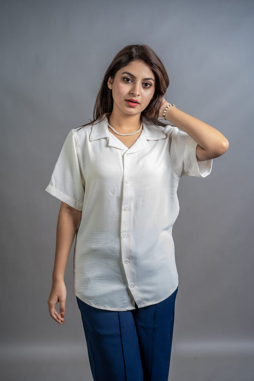 Load image 1 in gallery view. Mad Koffee Cuban Shirts No Iron Cuban – Marshmallow