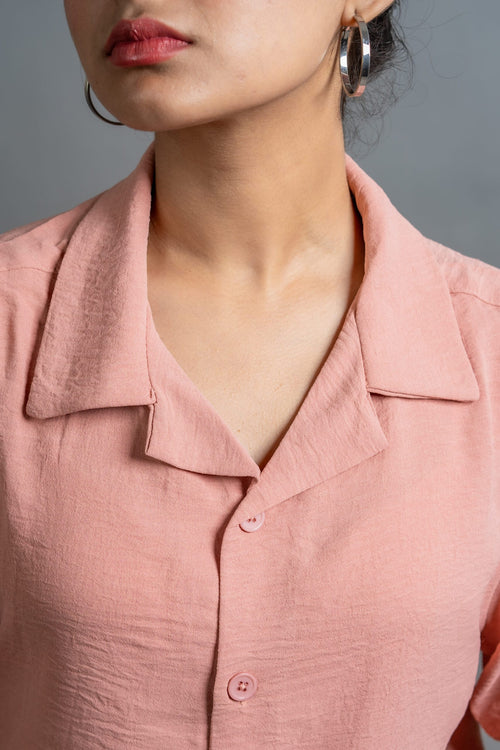 Load image 1 in gallery view. Mad Koffee Cuban Shirts No Iron Cuban – Rose Latte