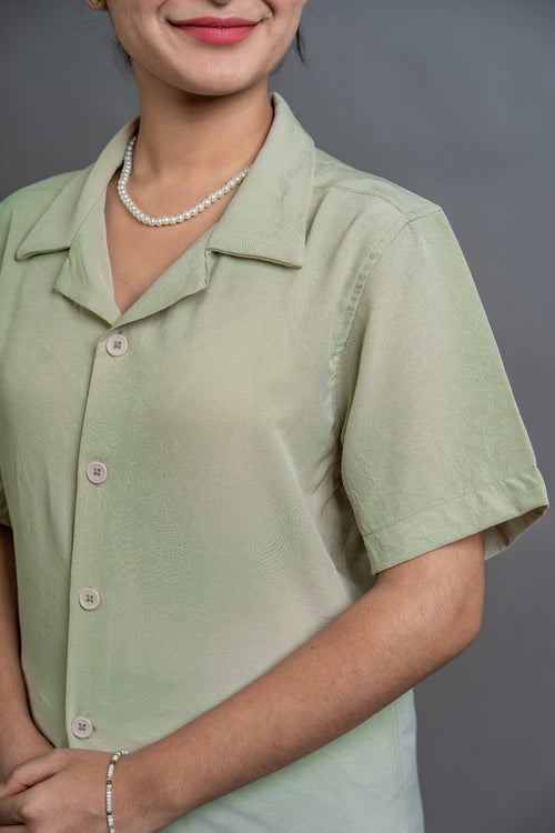 Load image 1 in gallery view. Mad Koffee Cuban Shirts No Iron Cuban – Spanish Olive