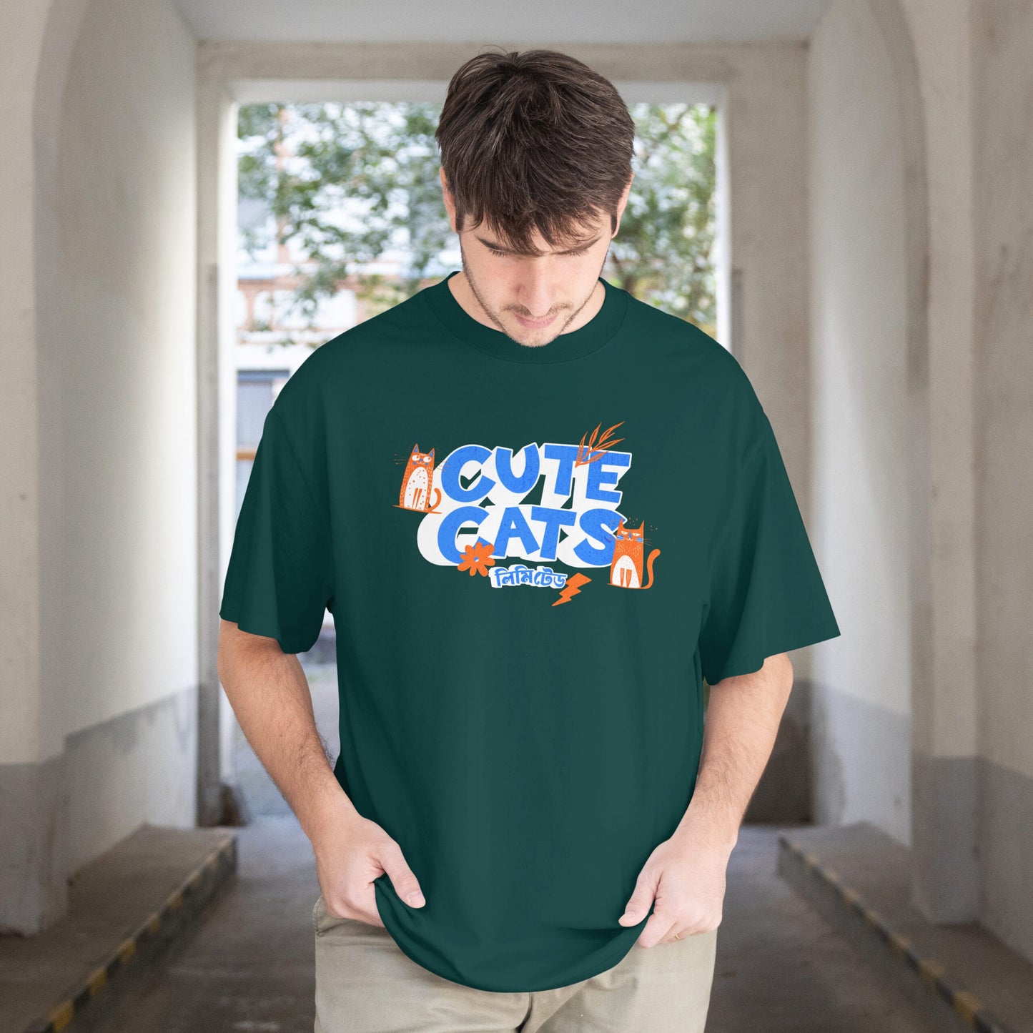 Mad Koffee Cute Cats Limited - Oversized Drop Shoulder T-shirt