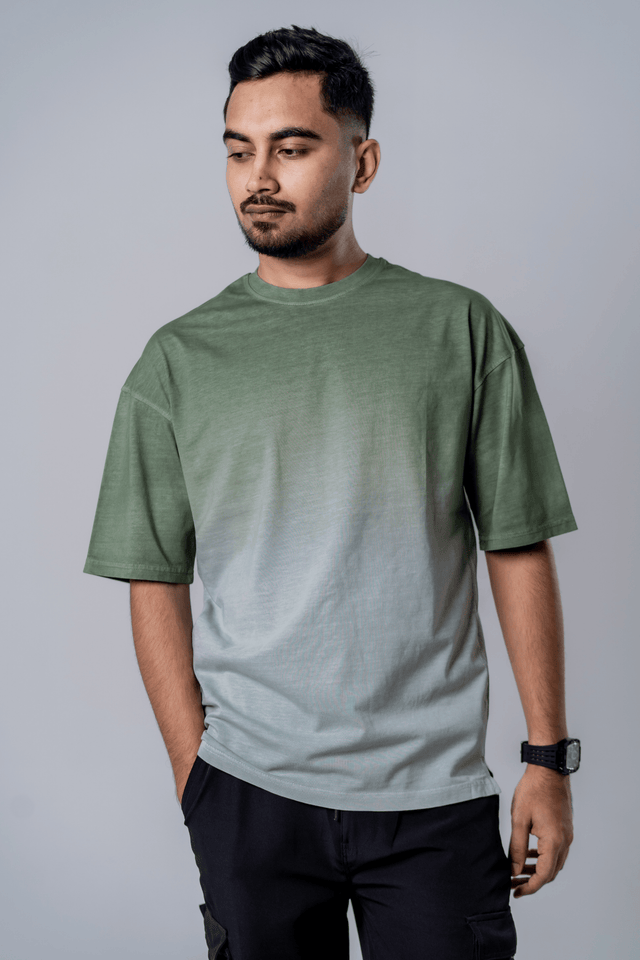 Faded-Acid Drop Shoulder Tee