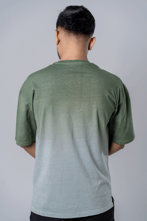 Load image 1 in gallery view. Mad Koffee Dip-Dye Oversized Tee - Matcha Gradient