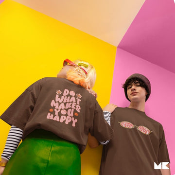 Mad Koffee Do What Makes You Happy - Oversized Drop Shoulder T-shirt