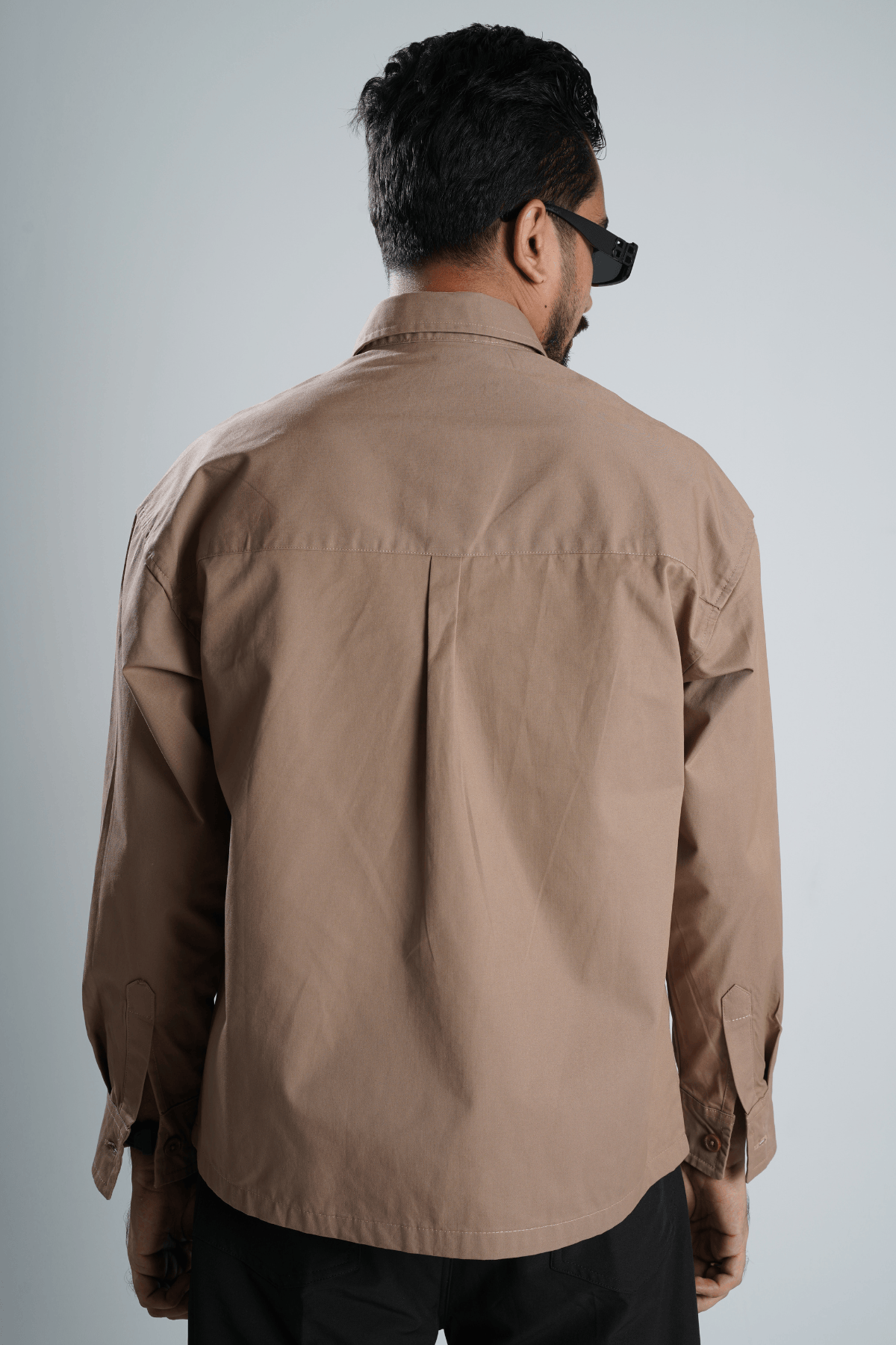 Mad Koffee Double Pocket Overshirt - Peanut Brown