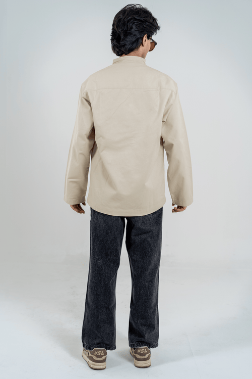 Load image 1 in gallery view. Mad Koffee Elevate Shacket – Oatmeal