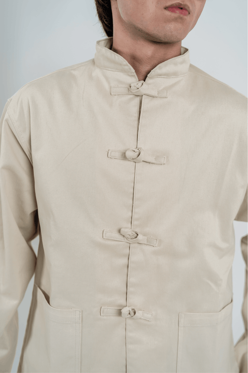Load image 1 in gallery view. Mad Koffee Elevate Shacket – Oatmeal
