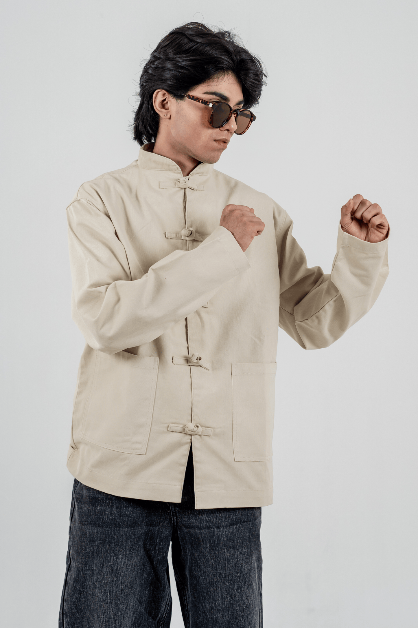 Mad Koffee Elevate Shacket – Oatmeal