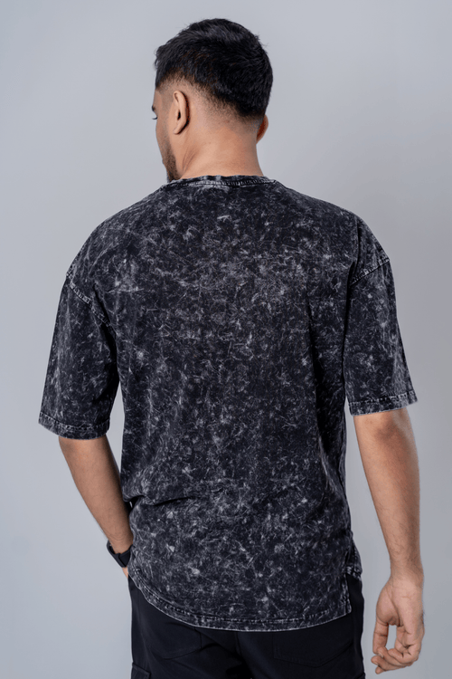 Load image 1 in gallery view. Mad Koffee Faded-Acid Oversized Tee - Black