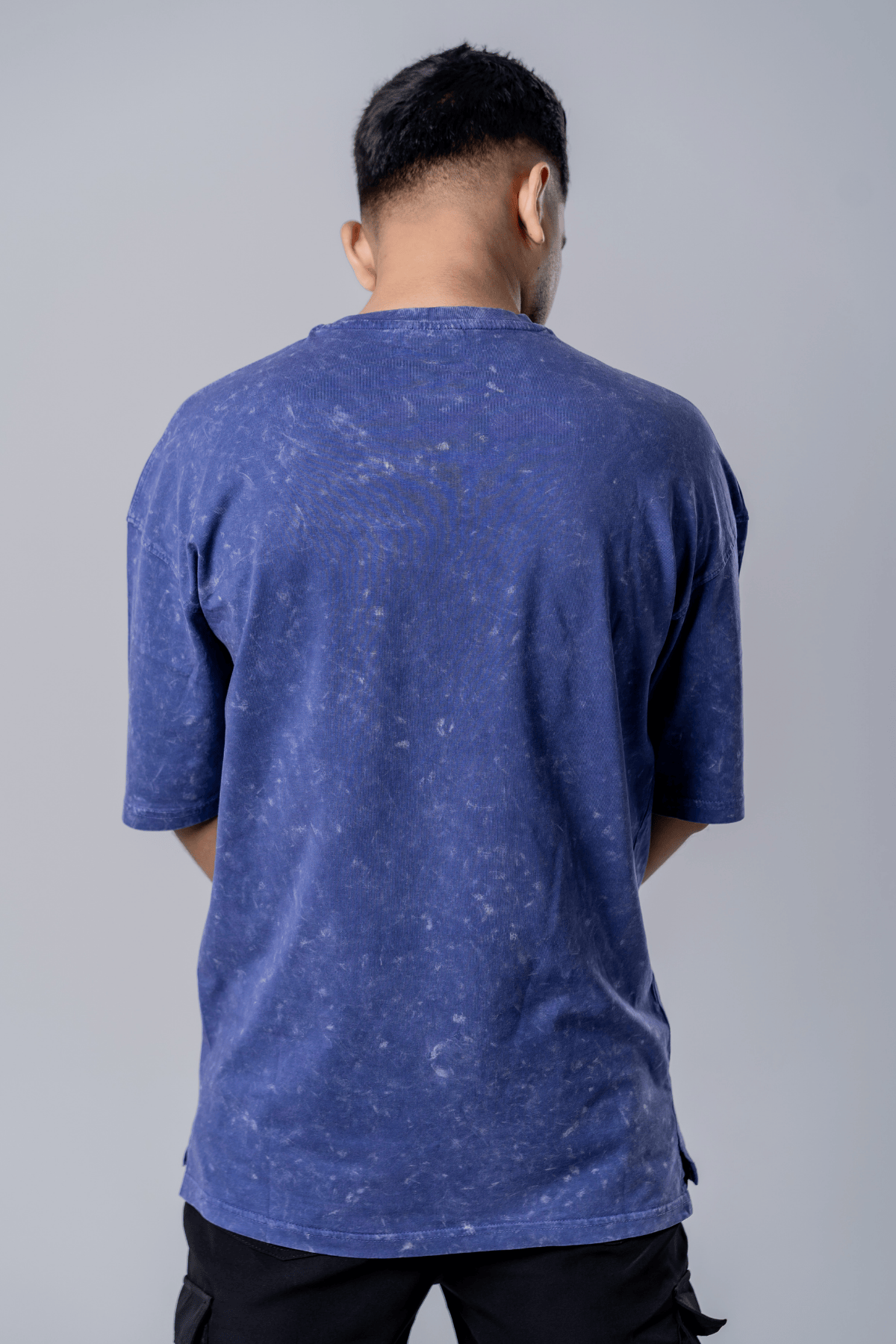 Mad Koffee Faded-Acid Oversized Tee - Purple