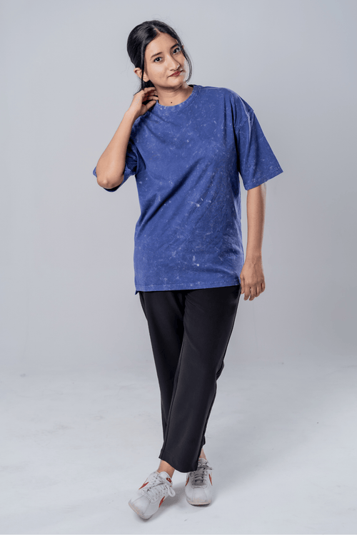 Load image 1 in gallery view. Mad Koffee Faded-Acid Oversized Tee - Purple