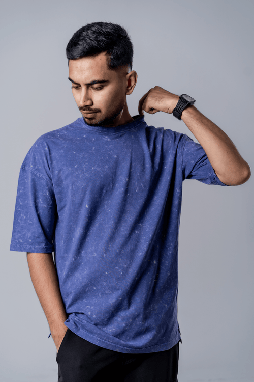 Load image 1 in gallery view. Mad Koffee Faded-Acid Oversized Tee - Purple
