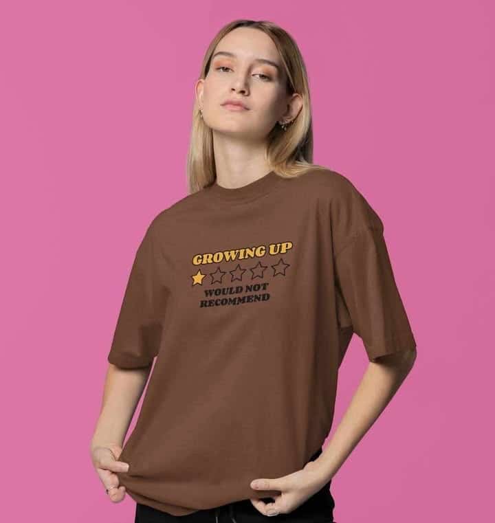 Mad Koffee Growing Up - Oversized Drop Shoulder T-shirt