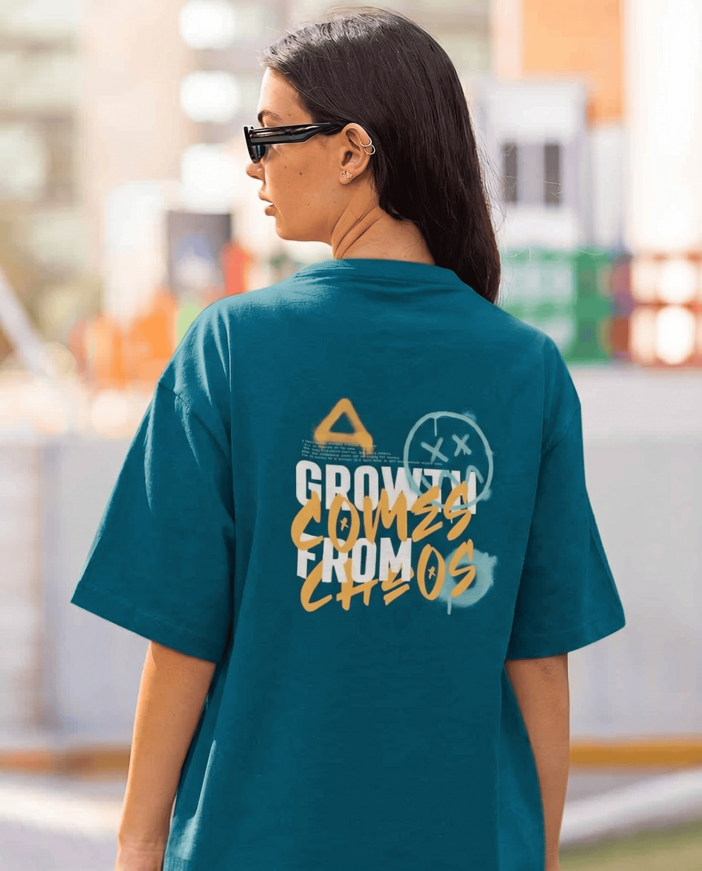 Mad Koffee Growth Comes From Chaos | Oversized Drop Shoulder T-shirt