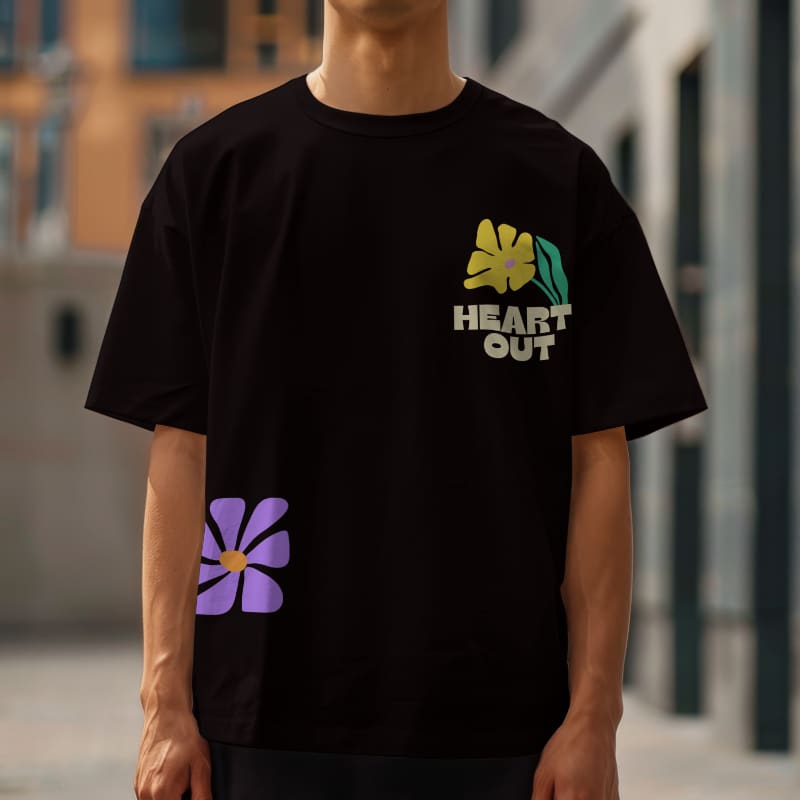 Mad Koffee Heart Out - Oversized Drop Shoulder T-shirt
