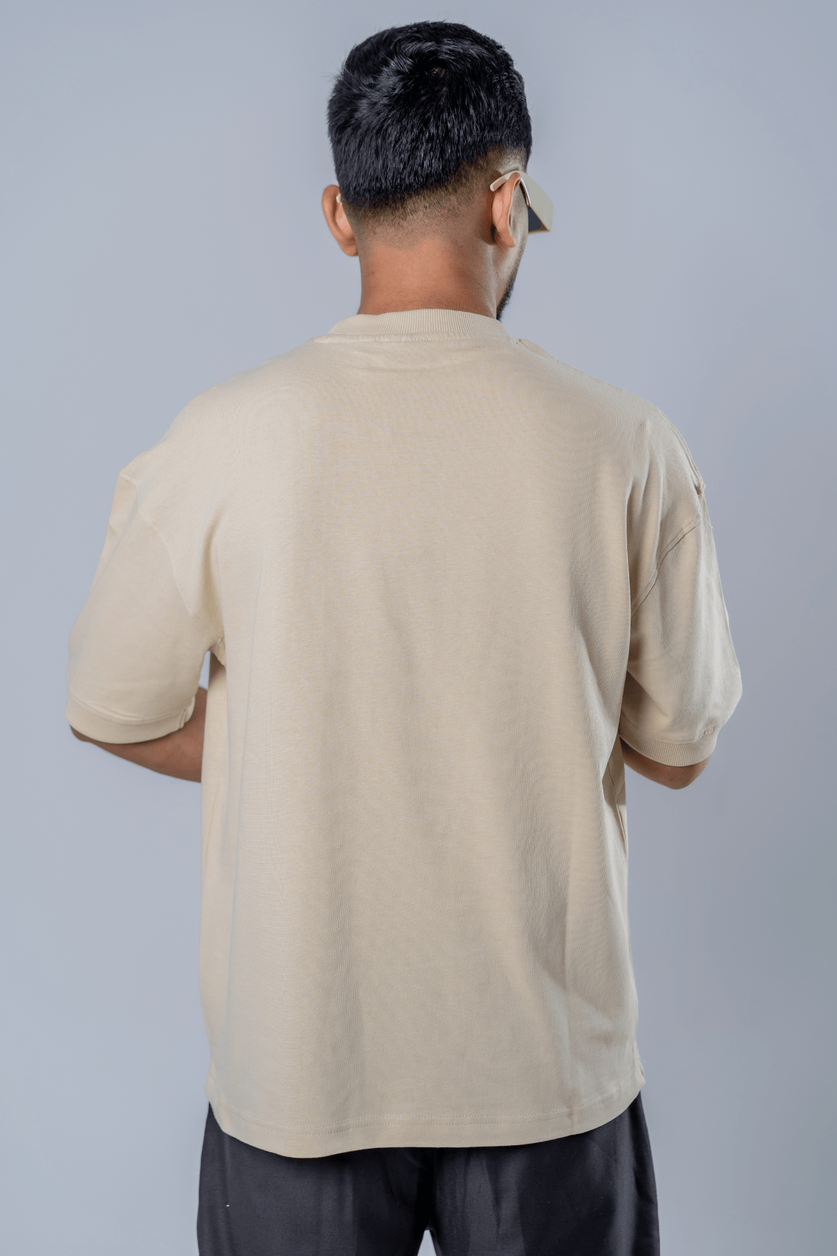 Mad Koffee Heavyweight Streetwear Oversized T-shirt - Beige