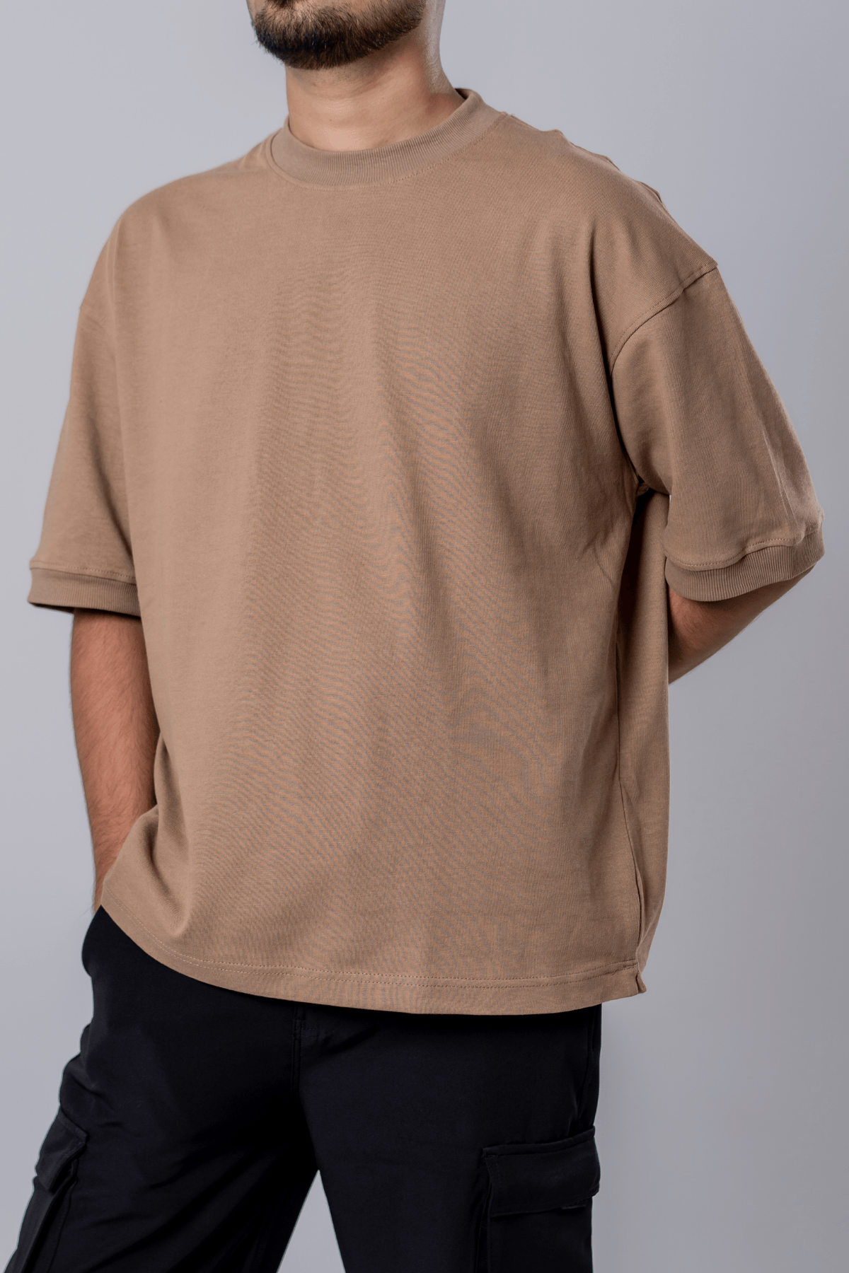 Mad Koffee Heavyweight Streetwear Oversized T-shirt - Mocha Brown
