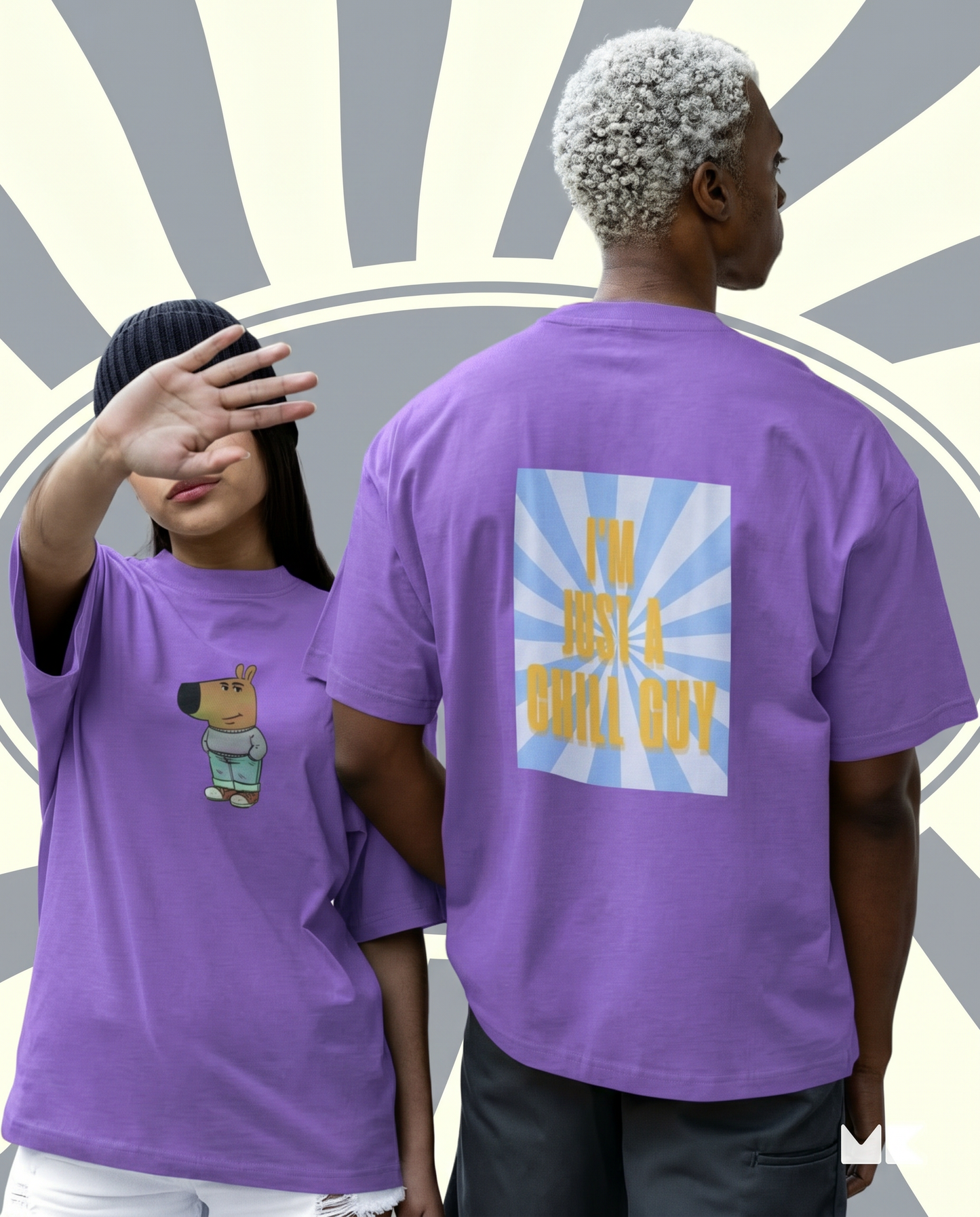 I'm Just A Chill Guy - Oversized Drop Shoulder T-shirt