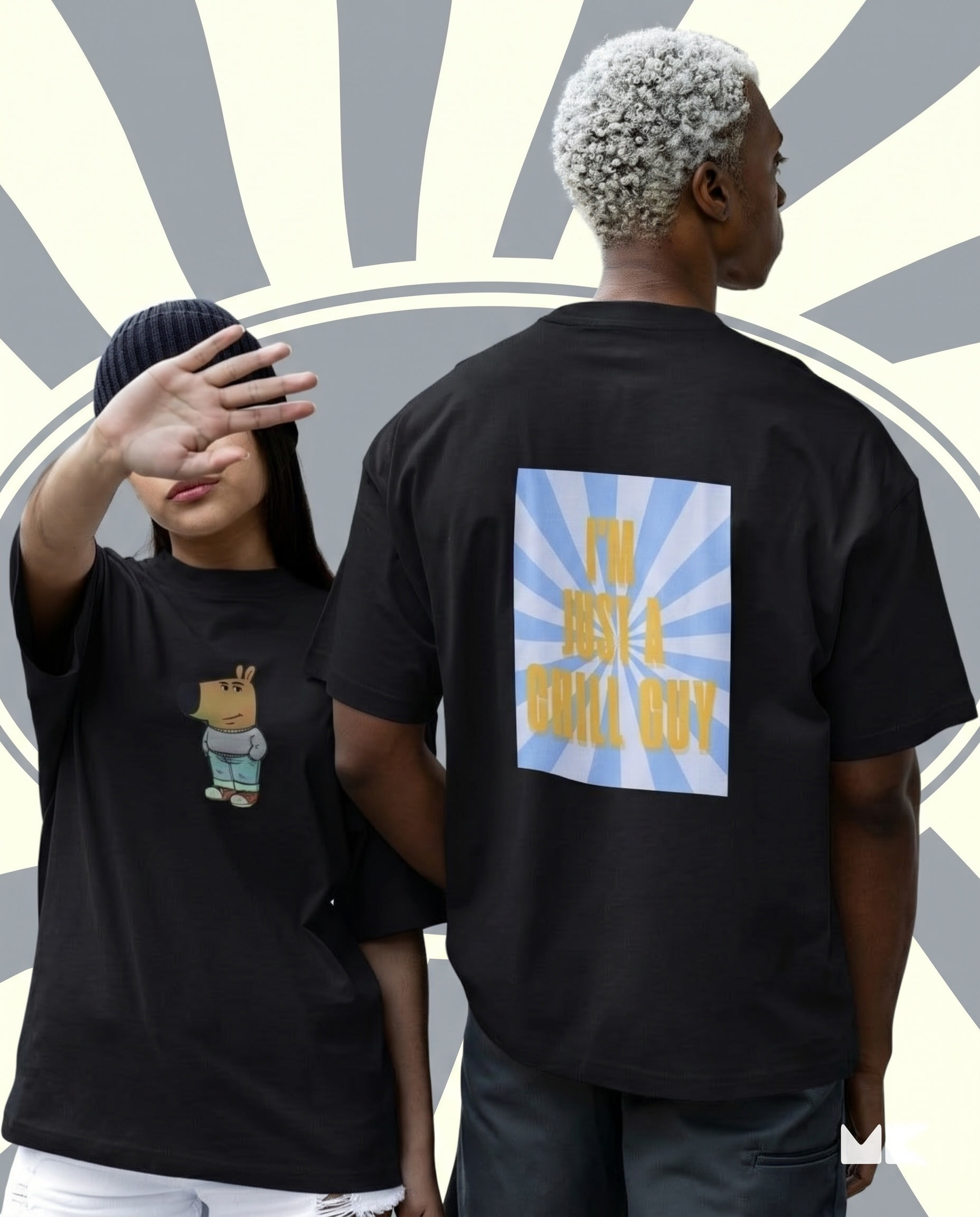 I'm Just A Chill Guy - Oversized Drop Shoulder T-shirt