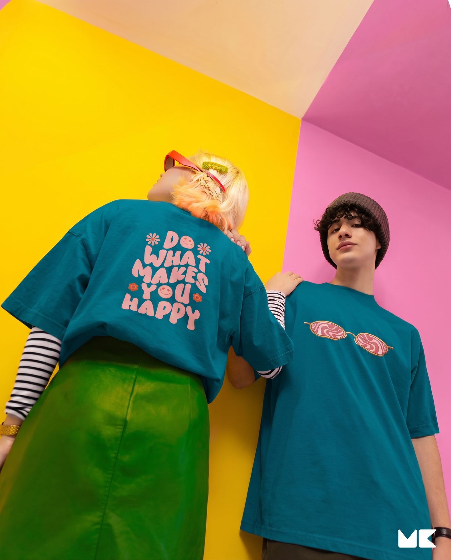 Do What Makes You Happy - Oversized Drop Shoulder T-shirt