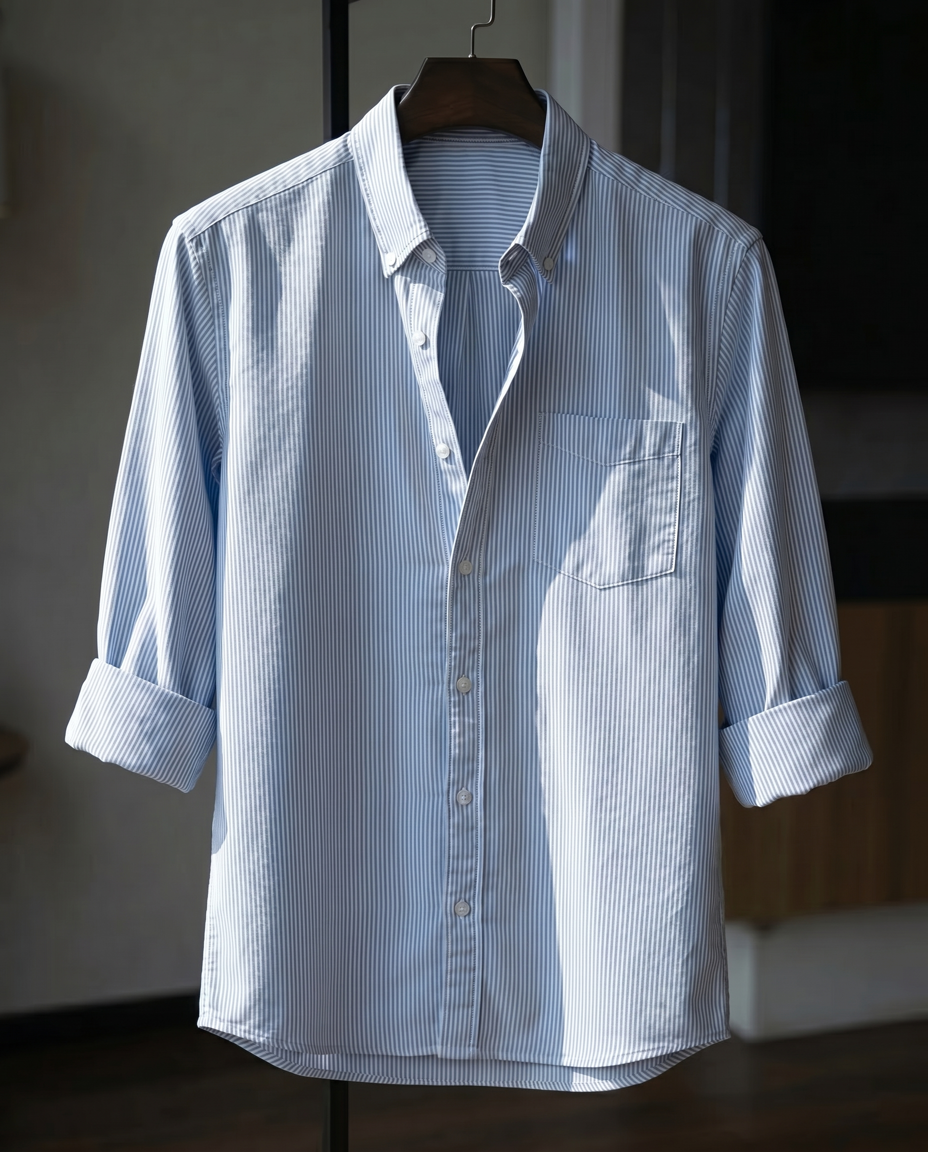 AirLight Button-down Shirts – Light Blue Stripes