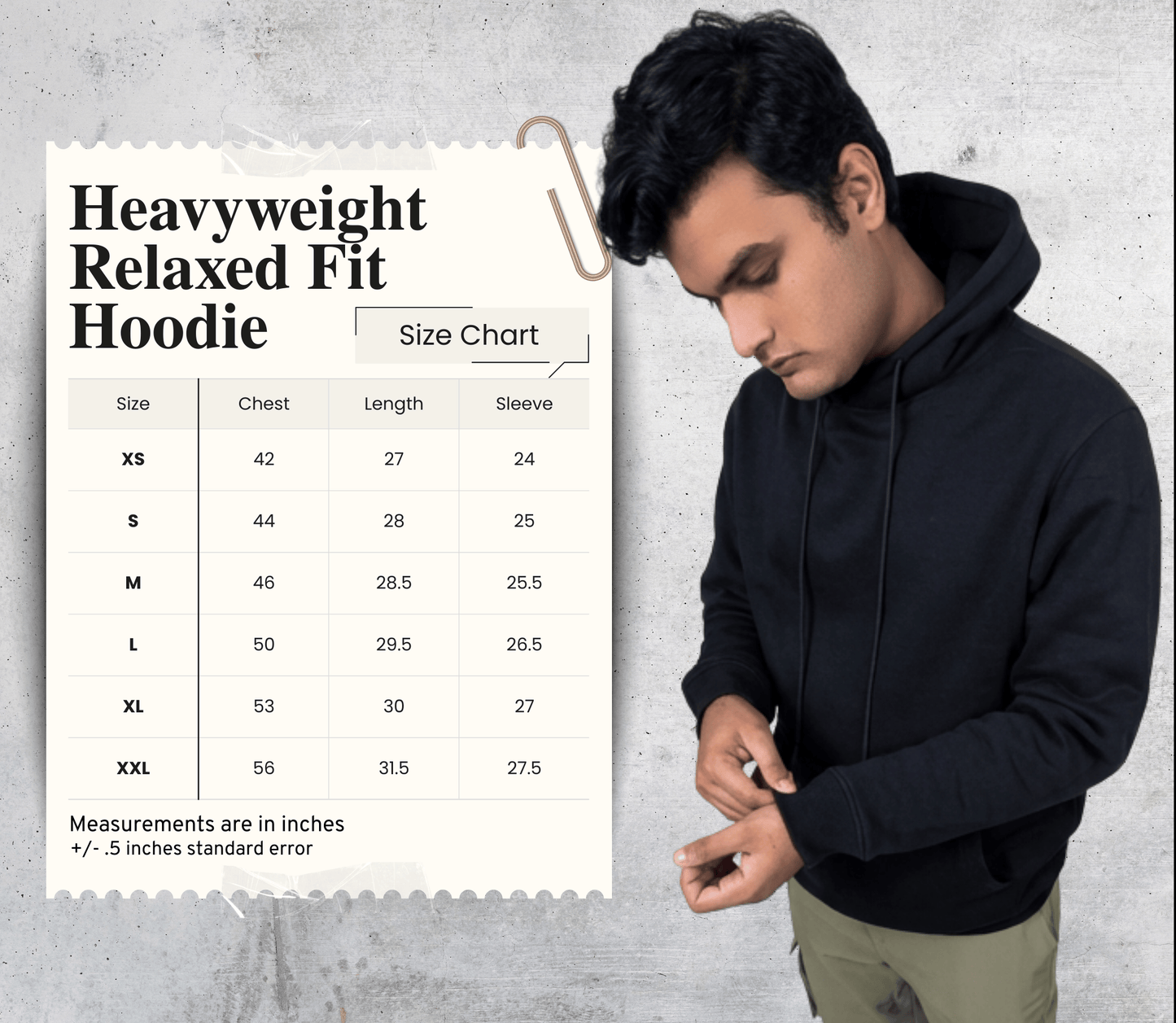 Mad Koffee Hoodie Heavyweight Relaxed Fit Hoodie - Black
