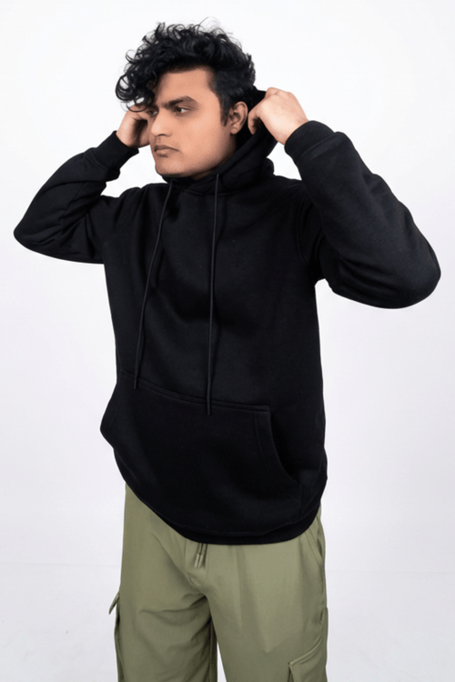 Load image 1 in gallery view. Mad Koffee Hoodie Heavyweight Relaxed Fit Hoodie - Black