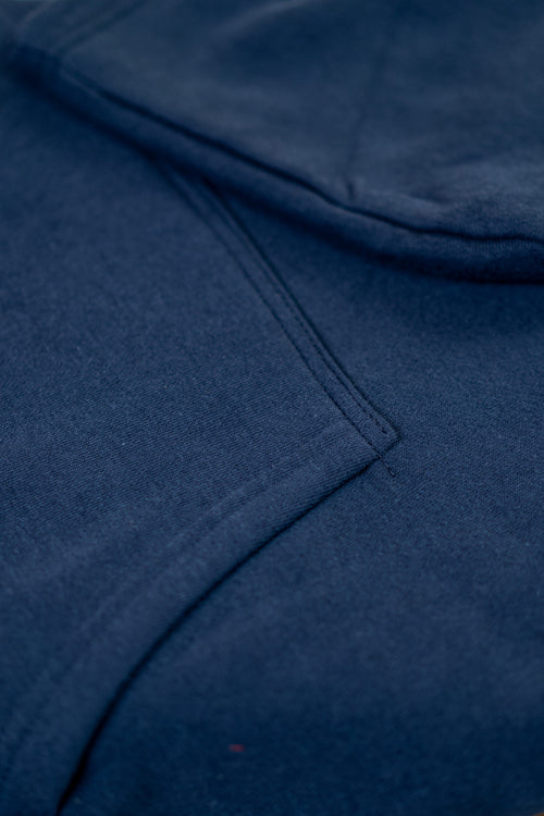Load image 1 in gallery view. Mad Koffee Hoodie Oversized Drop Shoulder Hoodie: Navy Blue