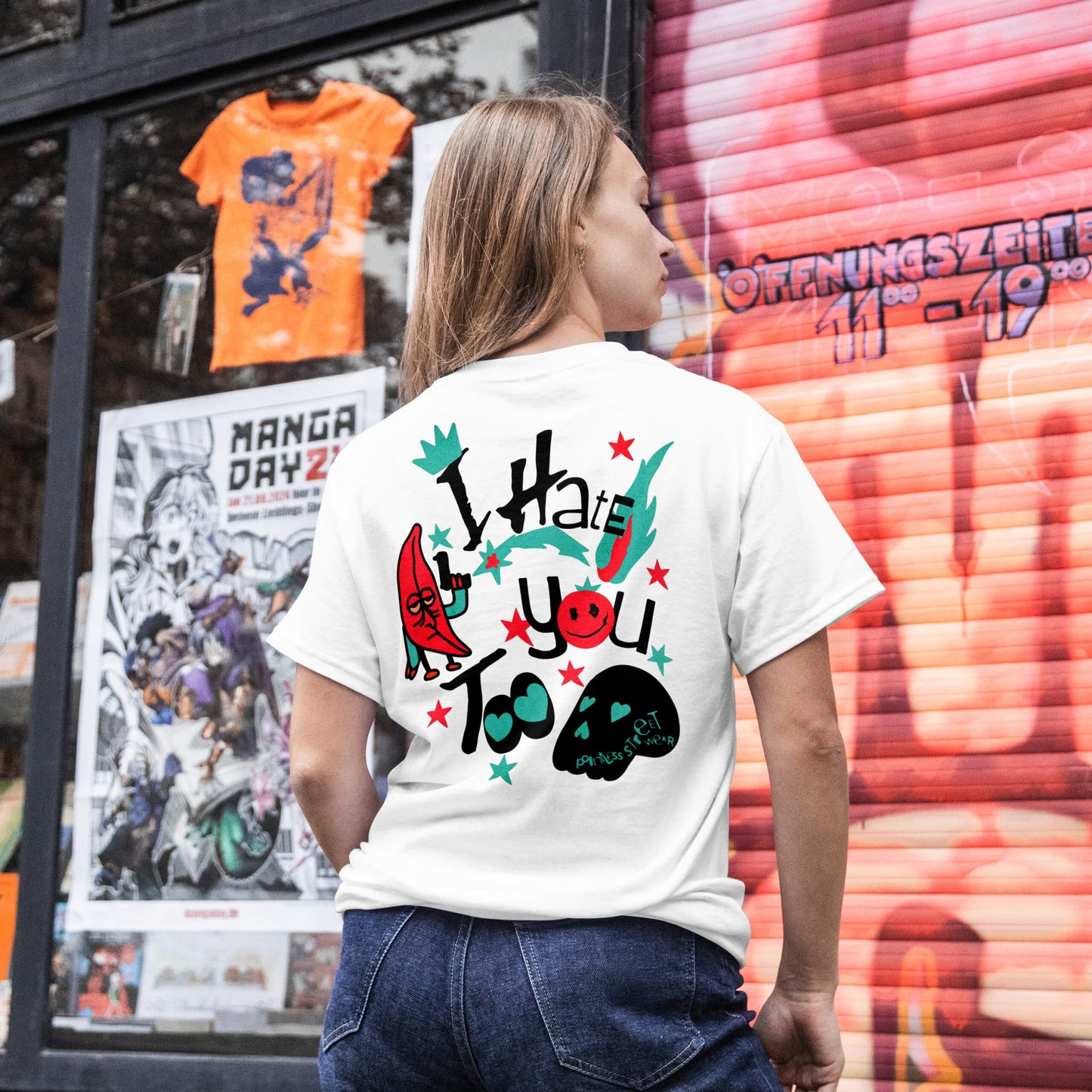 Mad Koffee I Hate You Too - Oversized Drop Shoulder T-shirt