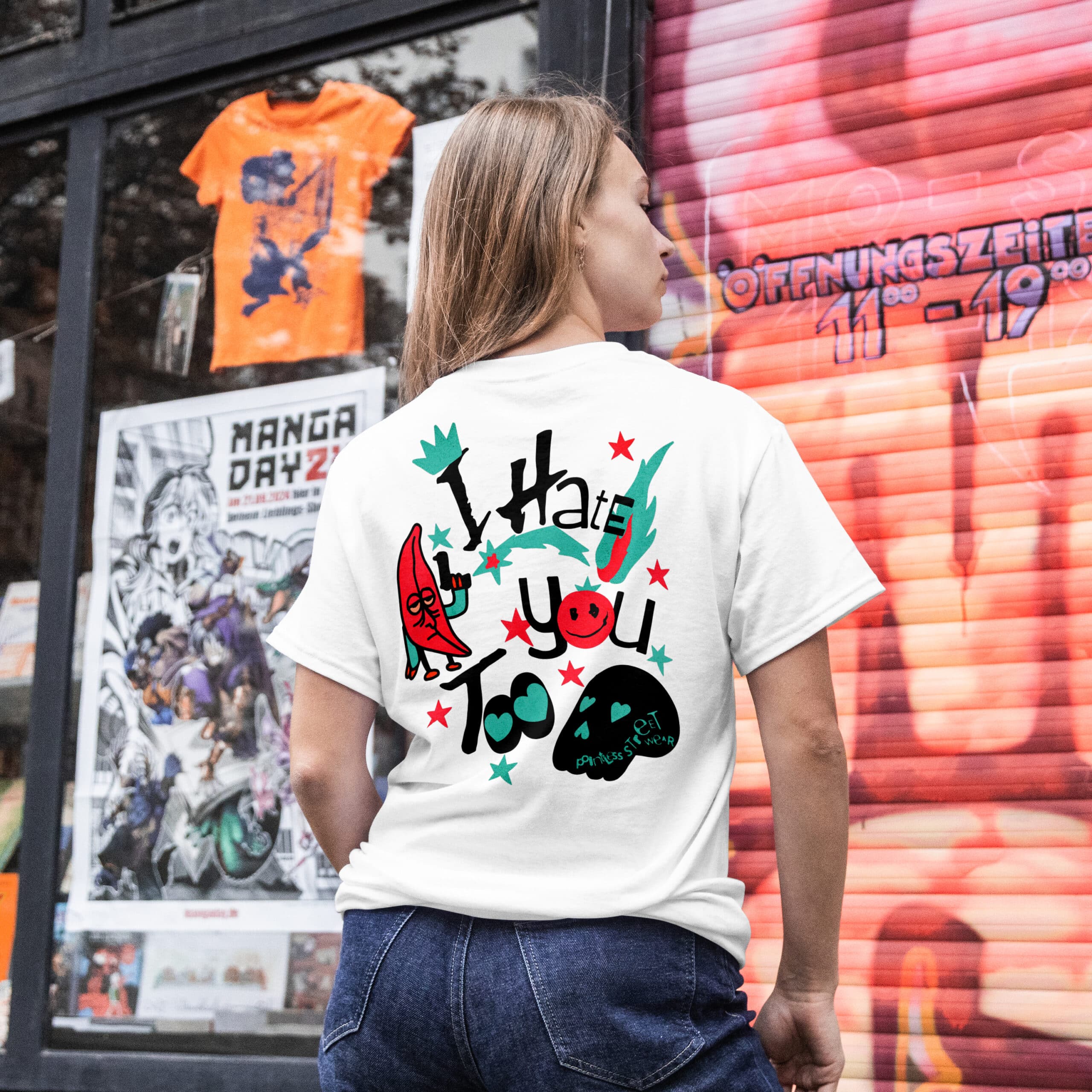 Mad Koffee I Hate You Too - Oversized Drop Shoulder T-shirt