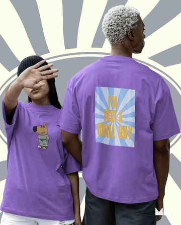 Mad Koffee Lavender / 2XL I'm Just A Chill Guy - Oversized Drop Shoulder T-shirt
