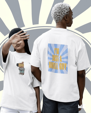 Mad Koffee White / 2XL I'm Just A Chill Guy - Oversized Drop Shoulder T-shirt
