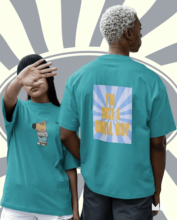 Mad Koffee Pastel Green / 2XL I'm Just A Chill Guy - Oversized Drop Shoulder T-shirt