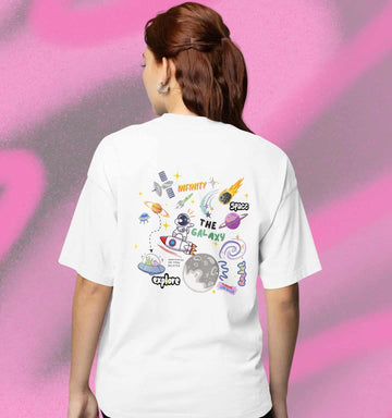 Mad Koffee Infinity - Printed Oversized Drop Shoulder T-shirt