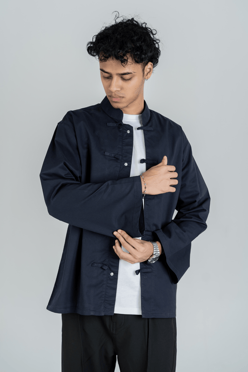 Load image 7 in gallery view. Mad Koffee Jackets Elevate Shacket – Midnight Blue