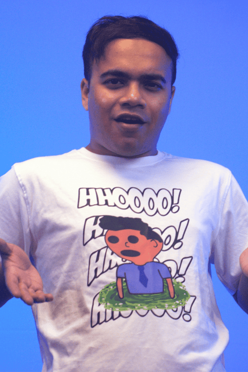 Load image 1 in gallery view. Mad Koffee Khaled Nur Merch Hoooo - Khaled Nur Official Merch | Regular Fit T-shirt