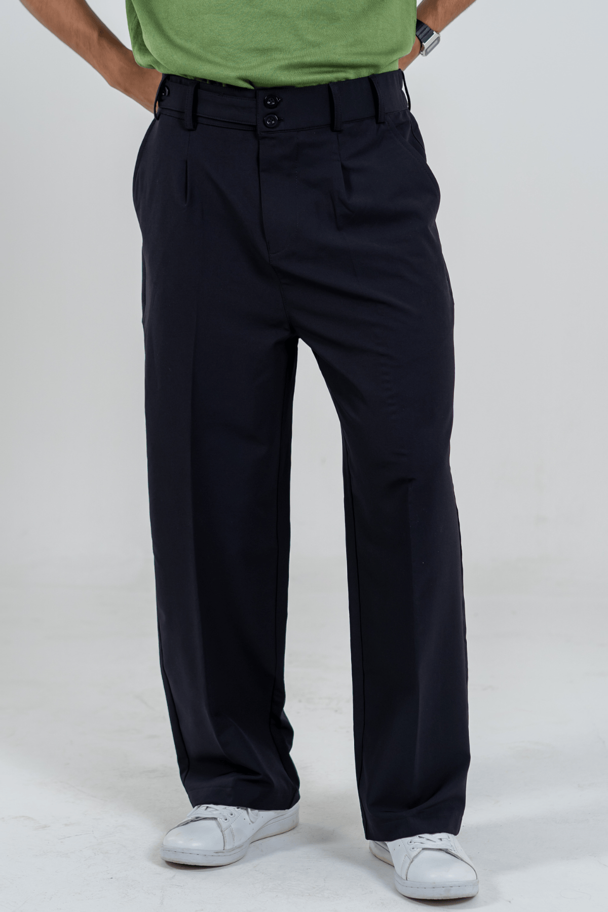 Mad Koffee Korean Pants - Black