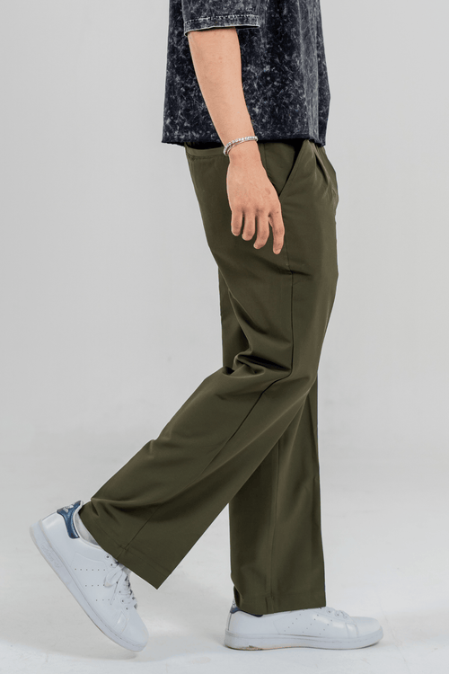 Load image 1 in gallery view. Mad Koffee Korean Pants - Olive Green