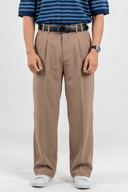 Load image 1 in gallery view. Mad Koffee Korean Pants - Taupe (Warm Khaki)