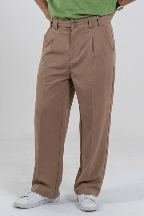 Load image 1 in gallery view. Mad Koffee Korean Pants - Taupe (Warm Khaki)