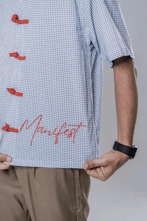 Load image 1 in gallery view. Mad Koffee Manifest Frog-Button Shirt
