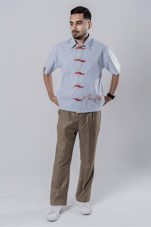Load image 1 in gallery view. Mad Koffee Manifest Frog-Button Shirt