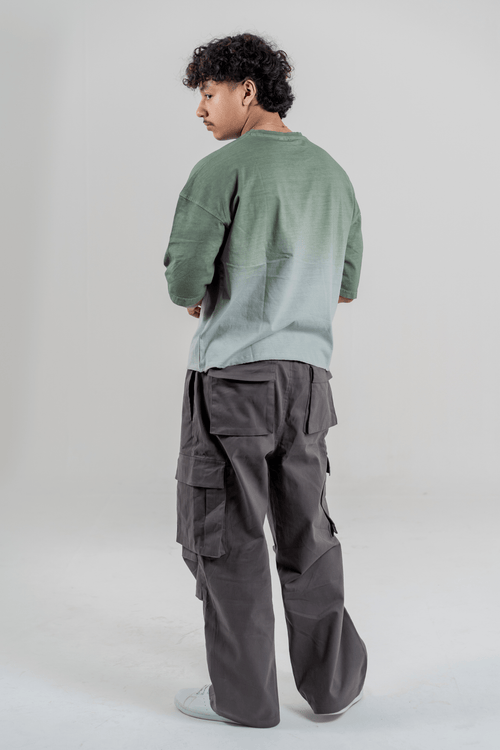 Load image 1 in gallery view. Mad Koffee Men’s Full Pour Acid Wash Tee – Matcha Gradient