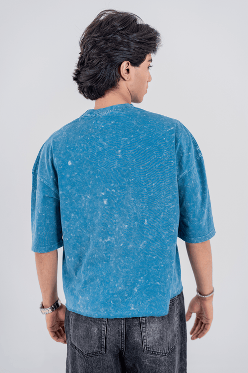 Load image 1 in gallery view. Mad Koffee Men’s Full Pour Acid Wash Tee – Ocean Mineral