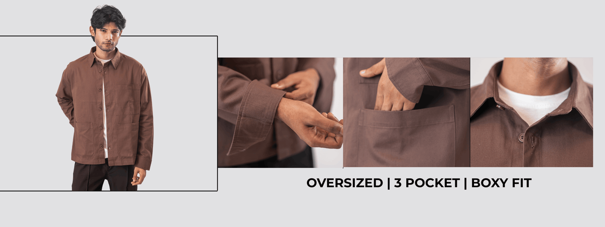 Mad Koffee Oversized 3-Pocket Overshirt — oversized, 3 pocket, boxy fit