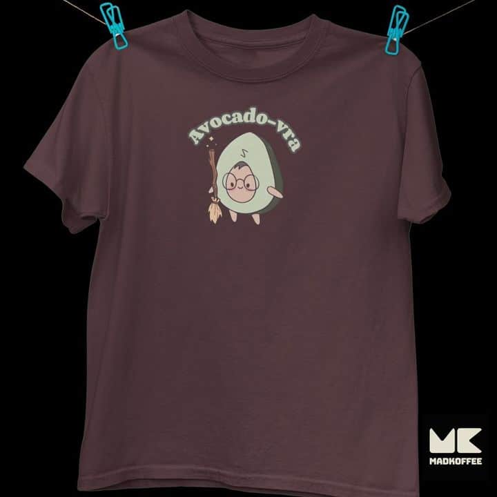 Mad Koffee Oversized T-shirts Black / 2XL Avocado-vra- Oversized Drop Shoulder T-shirt