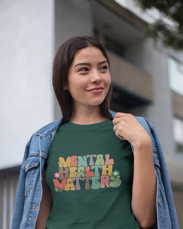 Mad Koffee Oversized T-shirts Black / 2XL Mental Health Matters - Printed Oversized T-shirt